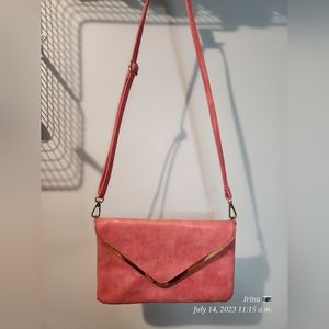 Coral pink classy purse